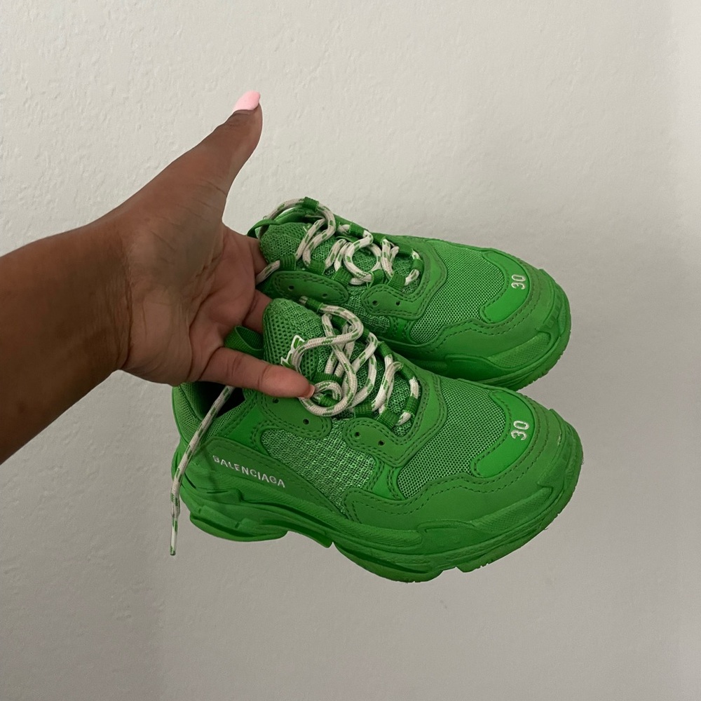 Balenciaga Triple S Sneakers in Green